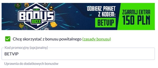 BETVIP kod promocyjny forBET na MŚ 2026