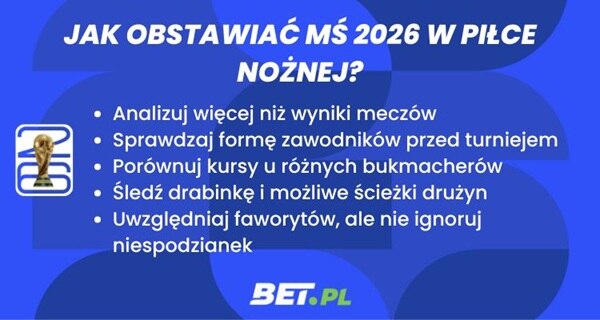 jak obstawiać mistrzostwa świata 2026 w piłce nożnej porady