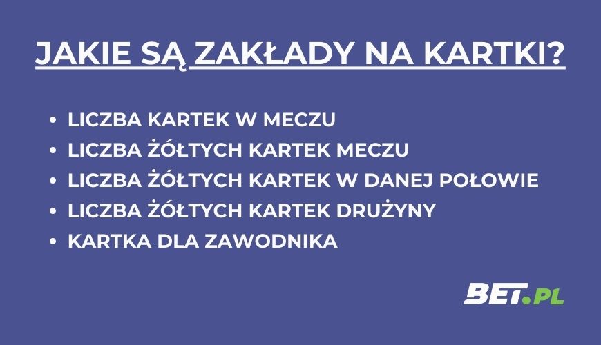 Jakie są zakłady bukmacherskie na kartki?