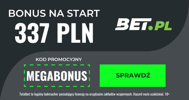 totalbet kod promocyjny - bonus 337 PLN