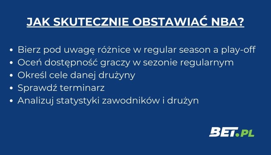 Jak obstawiać NBA?