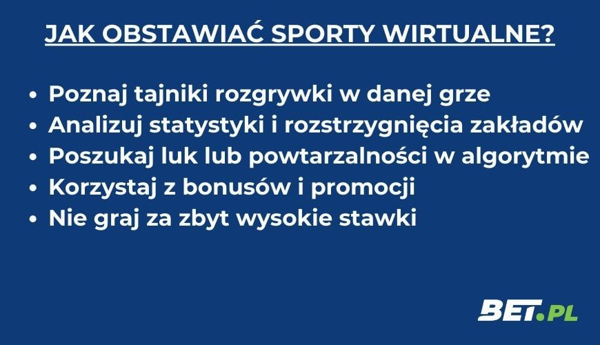 Jak obstawiać sporty wirtualne