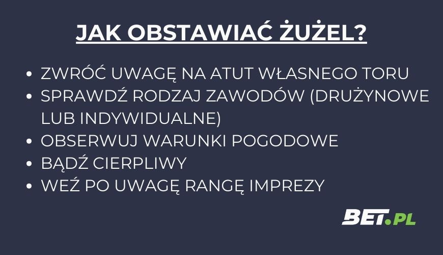 jak obstawiać żużel?