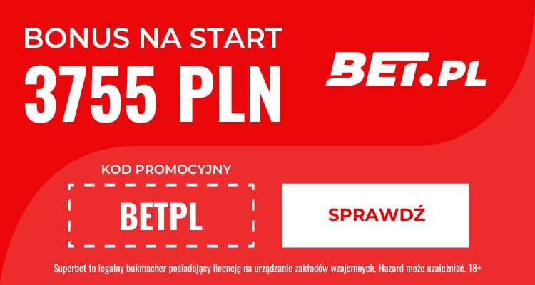 Superbet kod promocyjny - bonus 3755 PLN