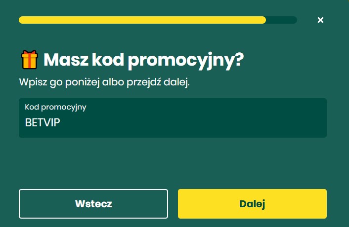 Gdzie wpisać w Betfan kod promocyjny?