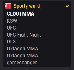 Fortuna z ofertą na Clout MMA