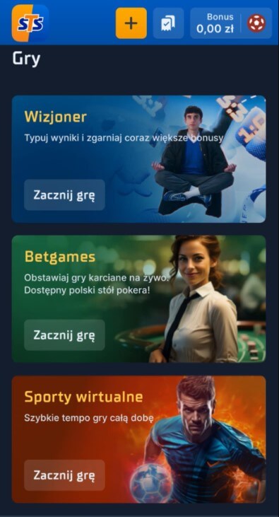 Jak zacząć grać u bukmachera STS?