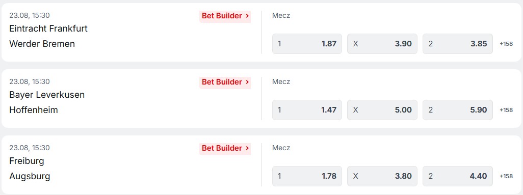 Bundesliga zakłady bukmacherskie przedmeczowe