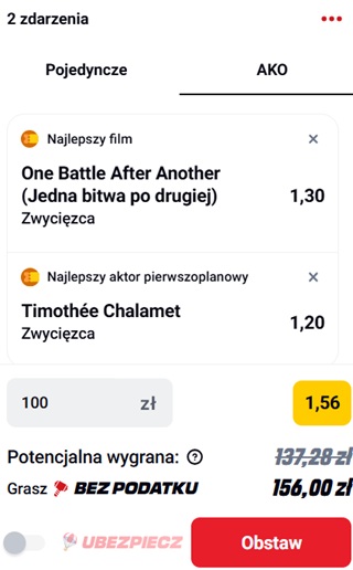 Oscary zakłady bukmacherskie w Betclicu