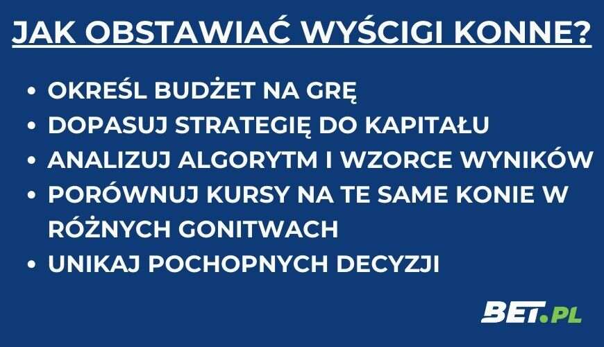 jak obstawiać wyścigi konne w zakładach bukmacherskich?