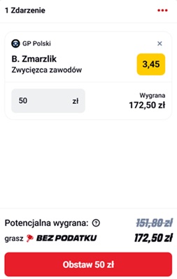 betclic sgp polski zwycięzca kupon bez podatku
