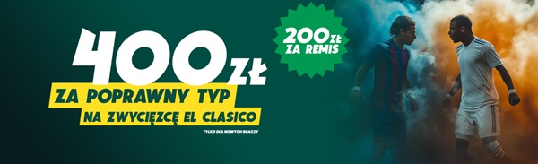 betfan promocja 400 pln za zwycięzcę el clasico