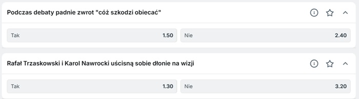 typy i kursy na debatę w Superbet
