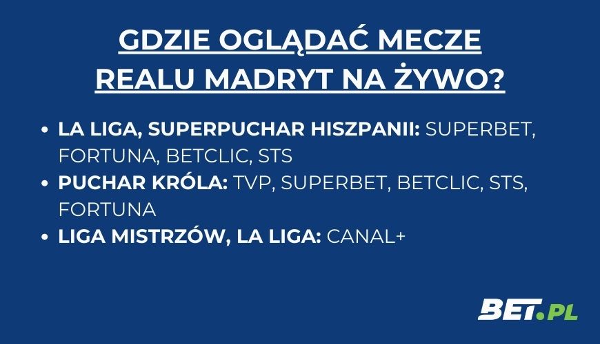 gdzie oglądać real madryt na żywo za darmo?