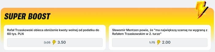typy i kursy na debatę prezydencką w superbet super boost