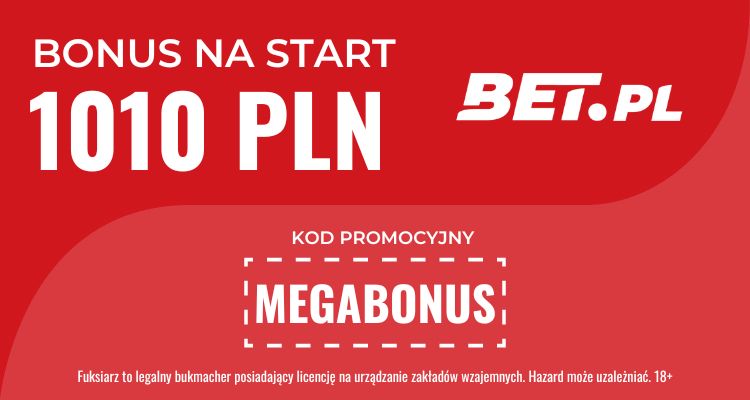Fuksiarz kod promocyjny MEGABONUS