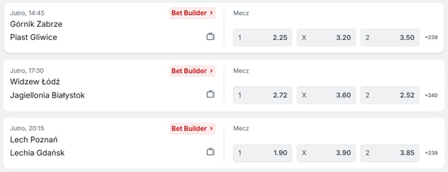 Ekstraklasa zakłady bukmacherskie w Superbet