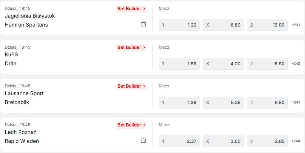 Liga Konferencji zakłady bukmacherskie w Superbet