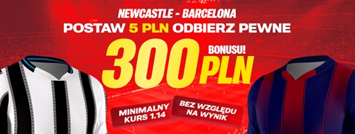 barcelona pewne 300 pln bonusu akcja specjalna