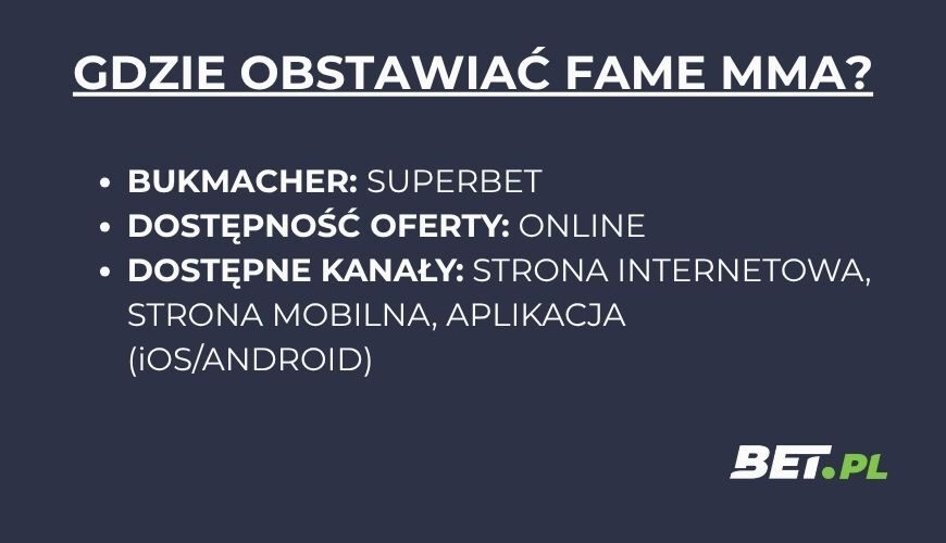 gdzie obstawiać fame mma?