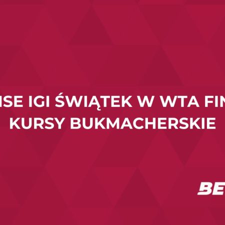 Jakie są szanse Igi Świątek w WTA Finals? Znamy kursy bukmacherskie!