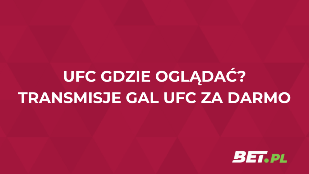 UFC gdzie oglądać? Transmisje gal UFC za darmo