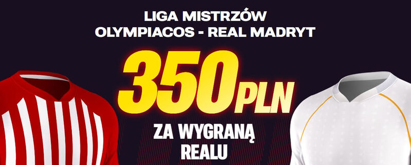 Bonus za wygraną Realu z Olympiakosem w Superbet