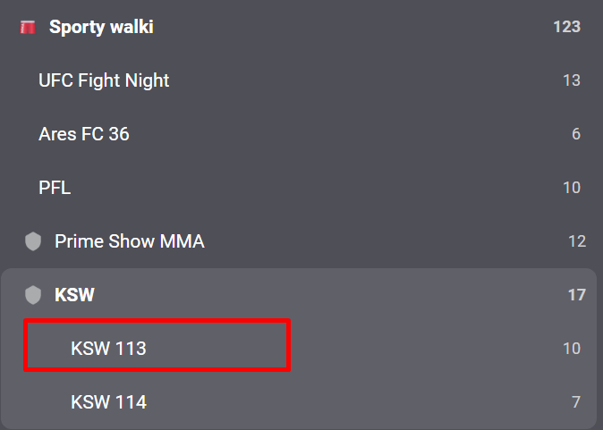 Obstawianie KSW w Fortunie