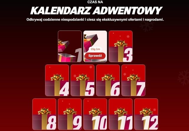 Kalendarz adwentowy w Superbet