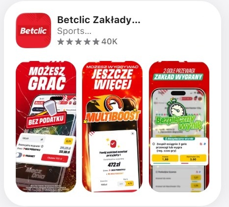 Betclic kod promocyjny w aplikacji mobilnej