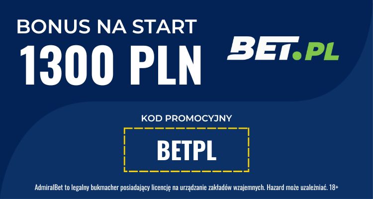 admiralbet kod promocyjny 1300 pln
