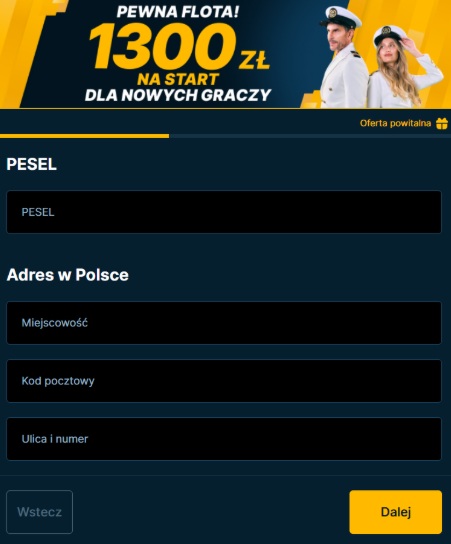 rejestracja w admiralbet z kodem promocyjnym betpl