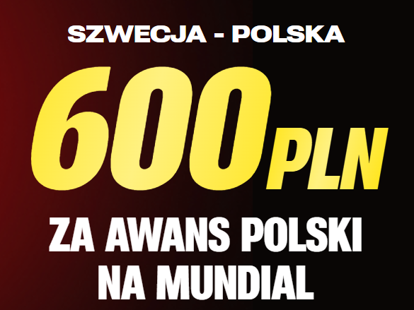 Szwecja - Polska typy z bonusem 600 PLN w Superbet