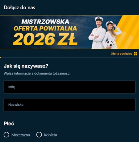 rejestracja w admiralbet z kodem promocyjnym betpl