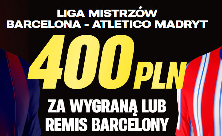 Barcelona - Atletico typy z bonusem 400 PLN w Superbet