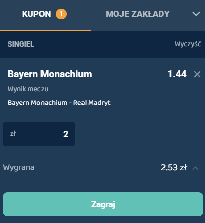 Bayern - Real kupon promocyjny w Lebull