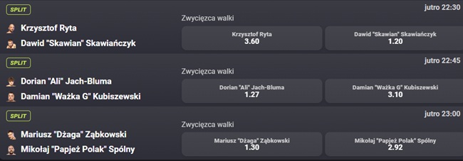 typy i kursy w Fortunie na Prime MMA 16